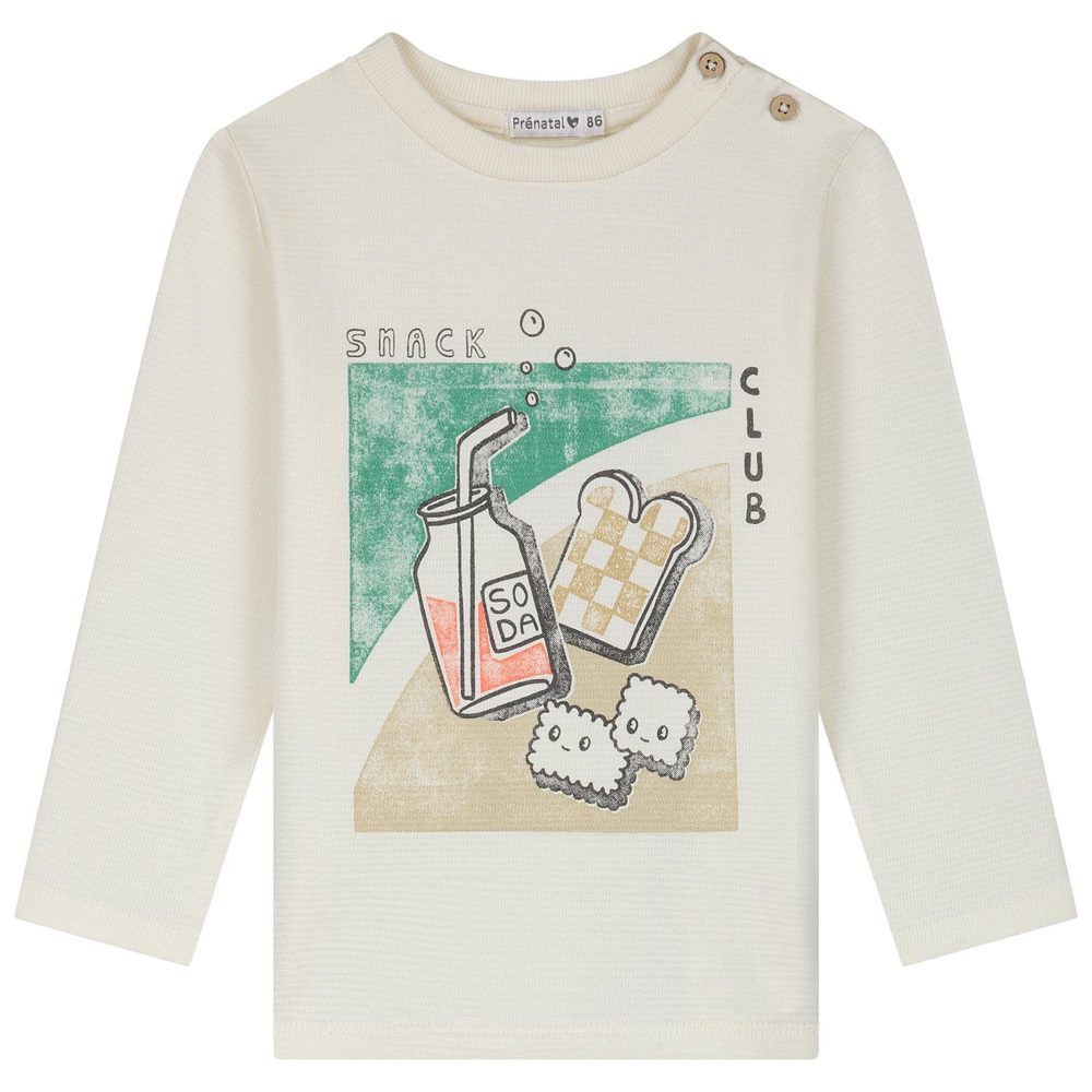 Prénatal baby shirt - Dark Off-White
