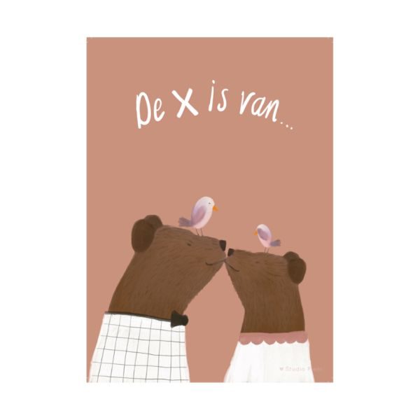 Studio Pieni Alfabet Poster A4 - X