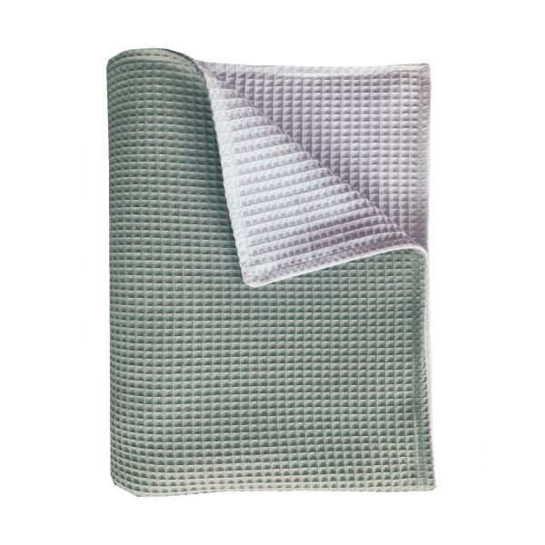 Bink Bedding Pique Wiegdeken Olijf / Wit 75 x 100 cm