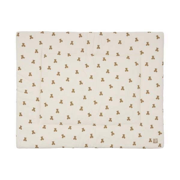 Jollein Little Waffle Boxkleed - 75 x 95 cm - Mini Teddy Bear