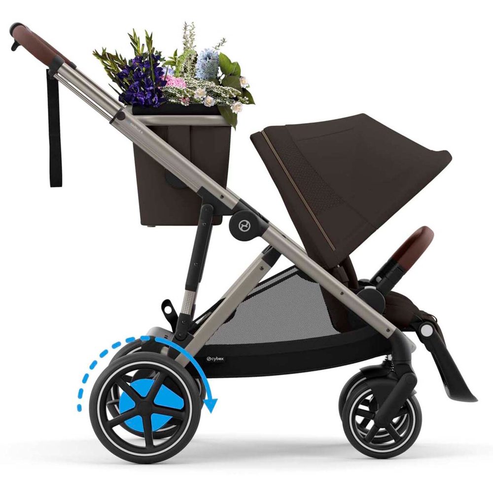Cybex E-Gazelle S frame met zit - Chocolate Brown – foto 5