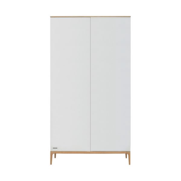 Kidsmill Intense II Kledingkast - 2-Deurs - Mat Wit / Eiken