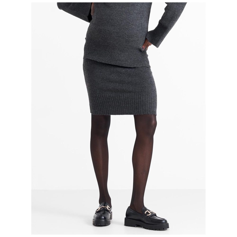 Prénatal zwangerschapsrok - Dark Graphite Melang