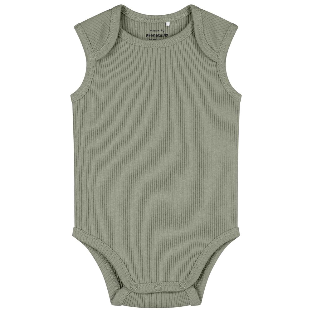 Prénatal romper rib - Light Khaki Green
