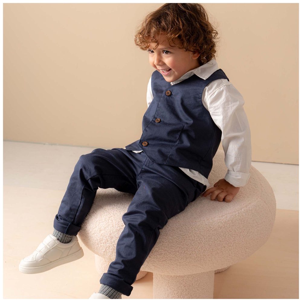 Prénatal peuter broek - Dark Bluegrey – foto 5