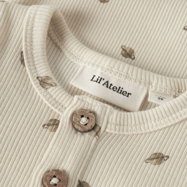 Lil Atelier Planet Romper - Turtledove - Mt. 68 – foto 4