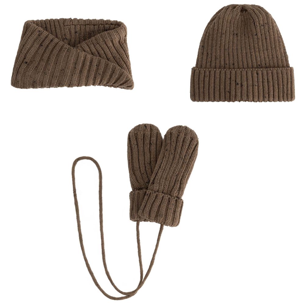 Prénatal peuter wanten - Dark Beige Grey – foto 3