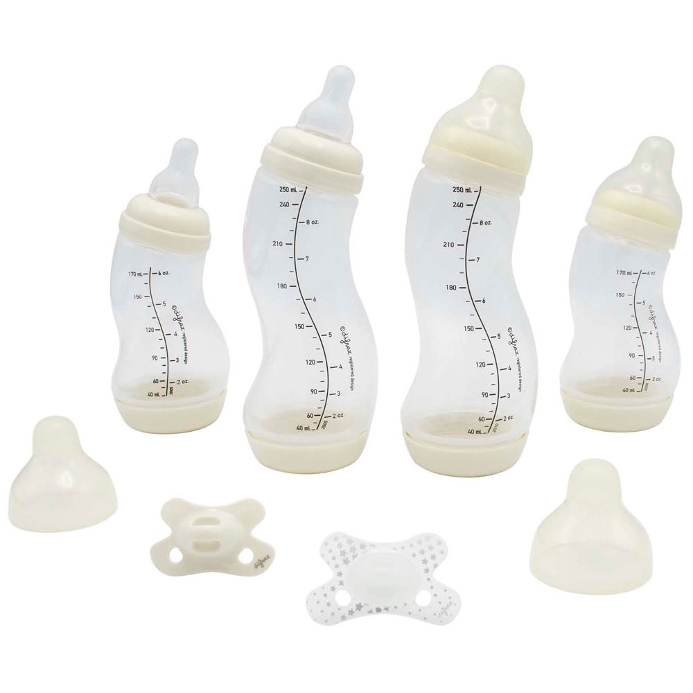 Difrax newborn starterset S-flessen - White