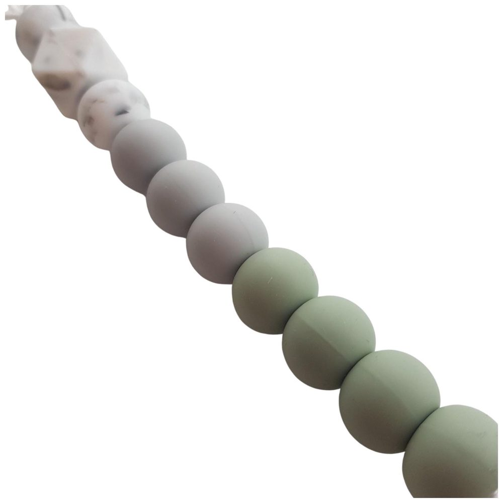 Chewies & More clip speenkoord - Green Grey – foto 3