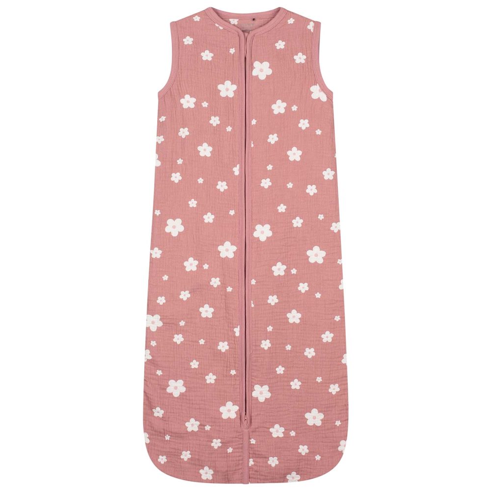 Prénatal slaapzak Mousseline bloem - Medium Pink