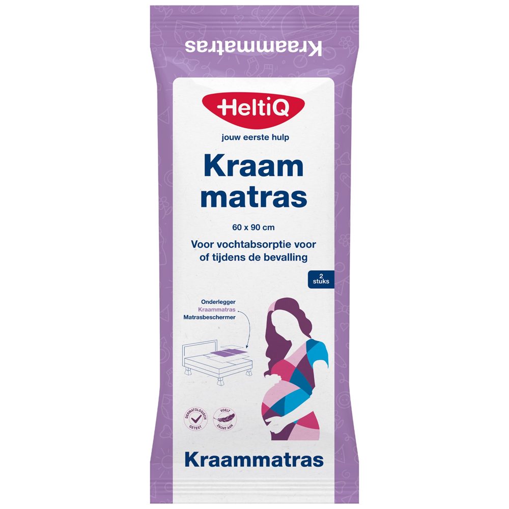 HeltiQ Kraammatras 2 stuks - White