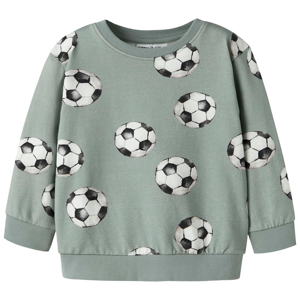 Name it peuter trui - Soft Green Grey