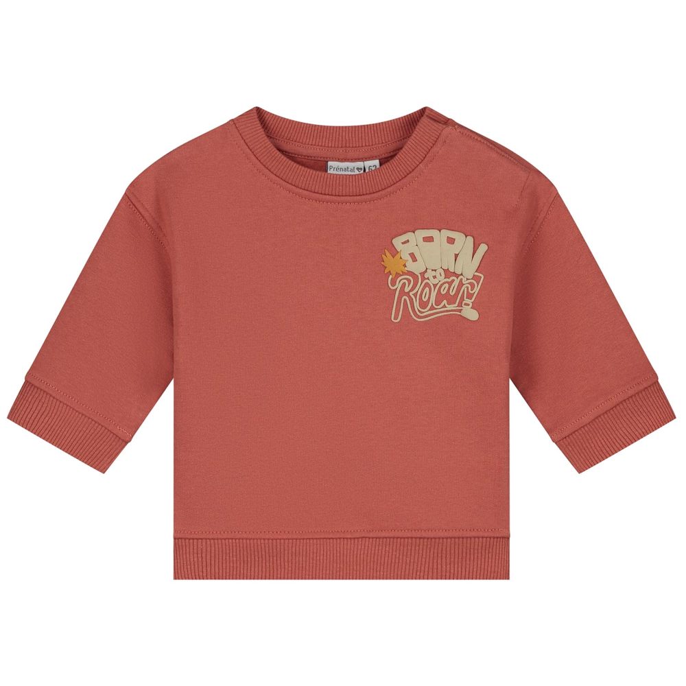 Prénatal baby sweater - Brown Red