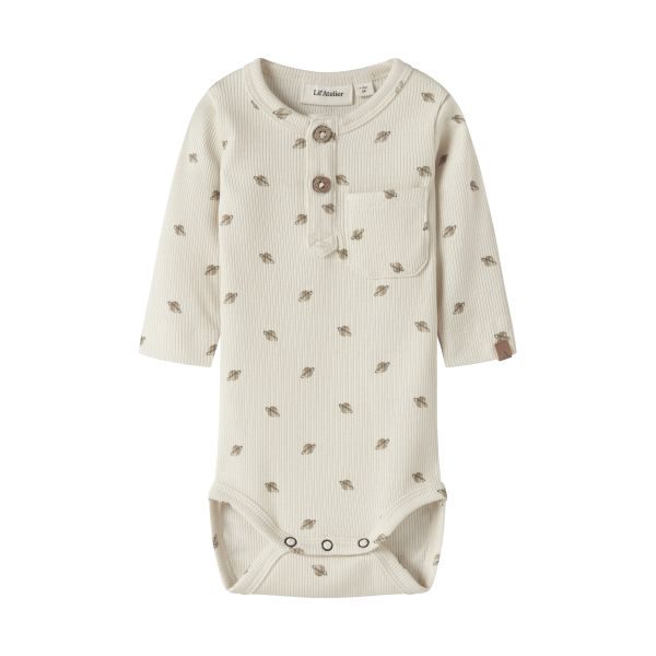 Lil Atelier Planet Romper - Turtledove - Mt. 68
