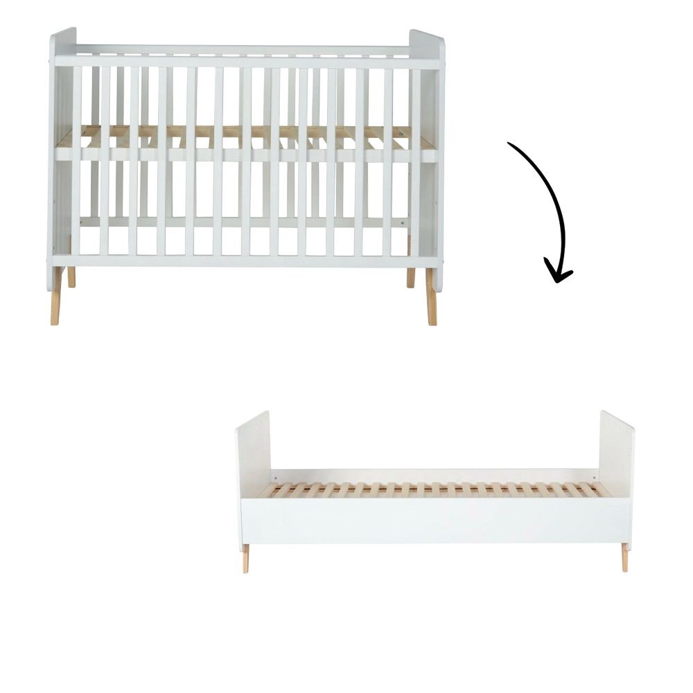 Meegroei Ledikant Quax Loft White 60x120