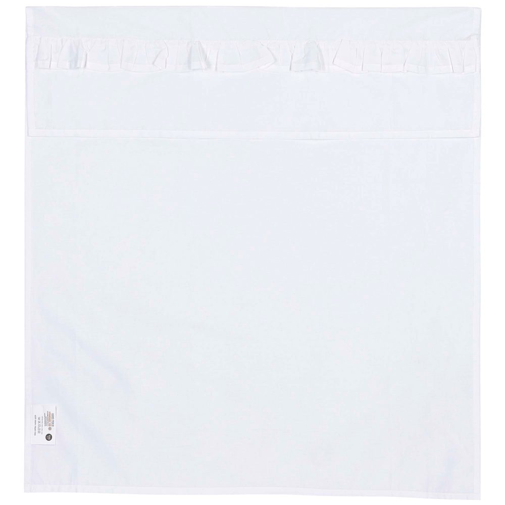 Meyco wieglaken ruffle - White
