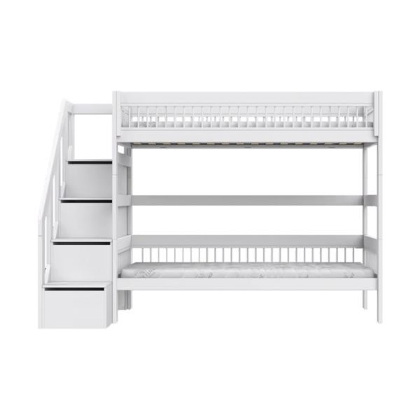 LIFETIME Breeze Stapelbed Met Trapkast - Wit – foto 2