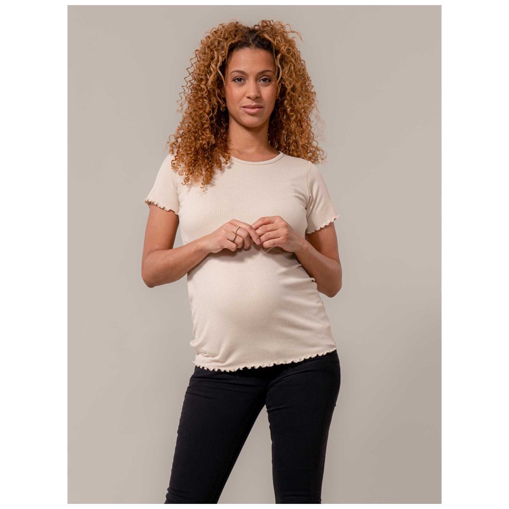 Prénatal zwangerschapsshirt - Almond