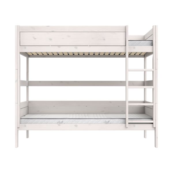 Life Time Stapelbed Premium - White Wash - 120 cm