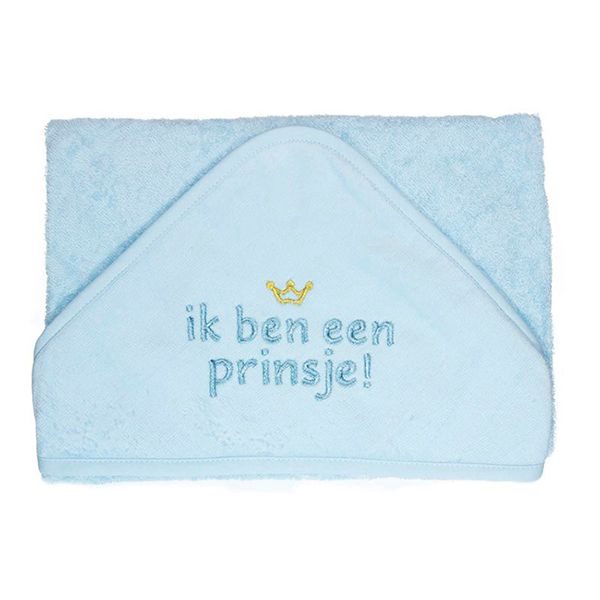 Badcape Ik ben een Prinsje Blauw