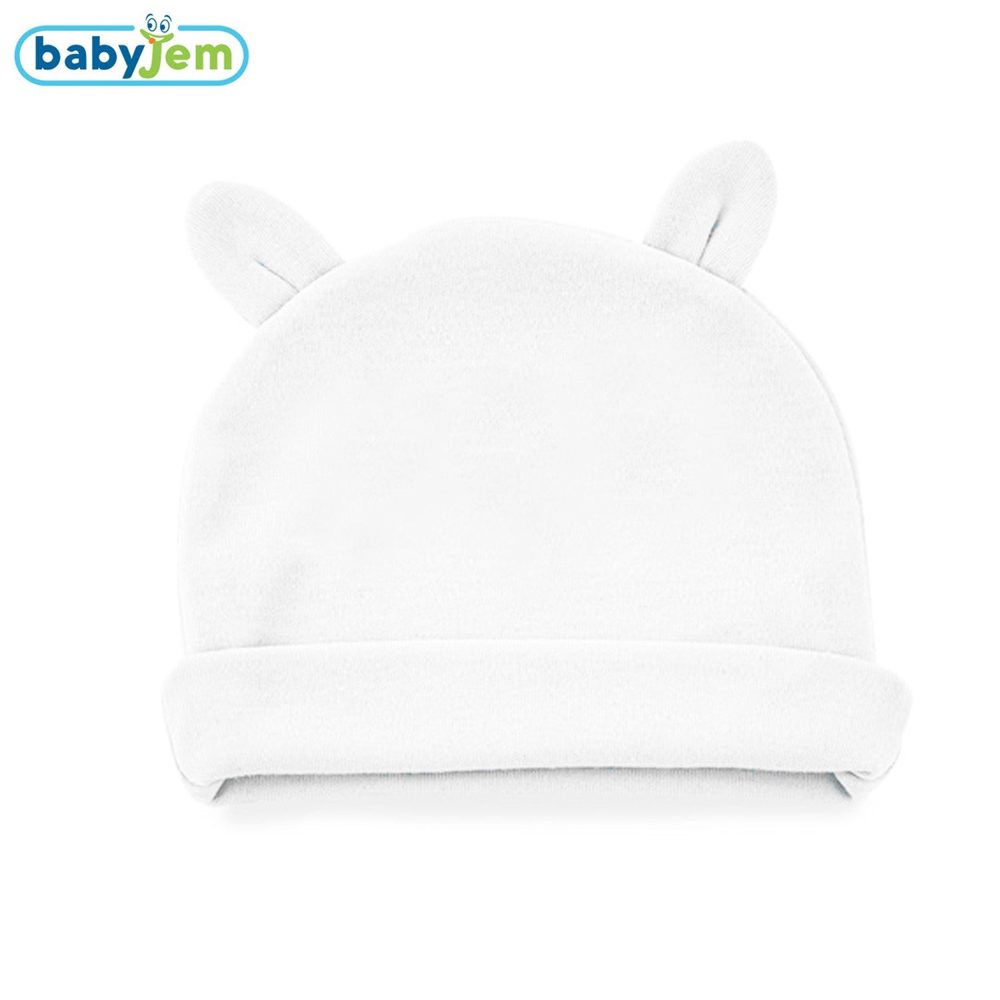 Muts Babyjem Newborn Oortjes Wit