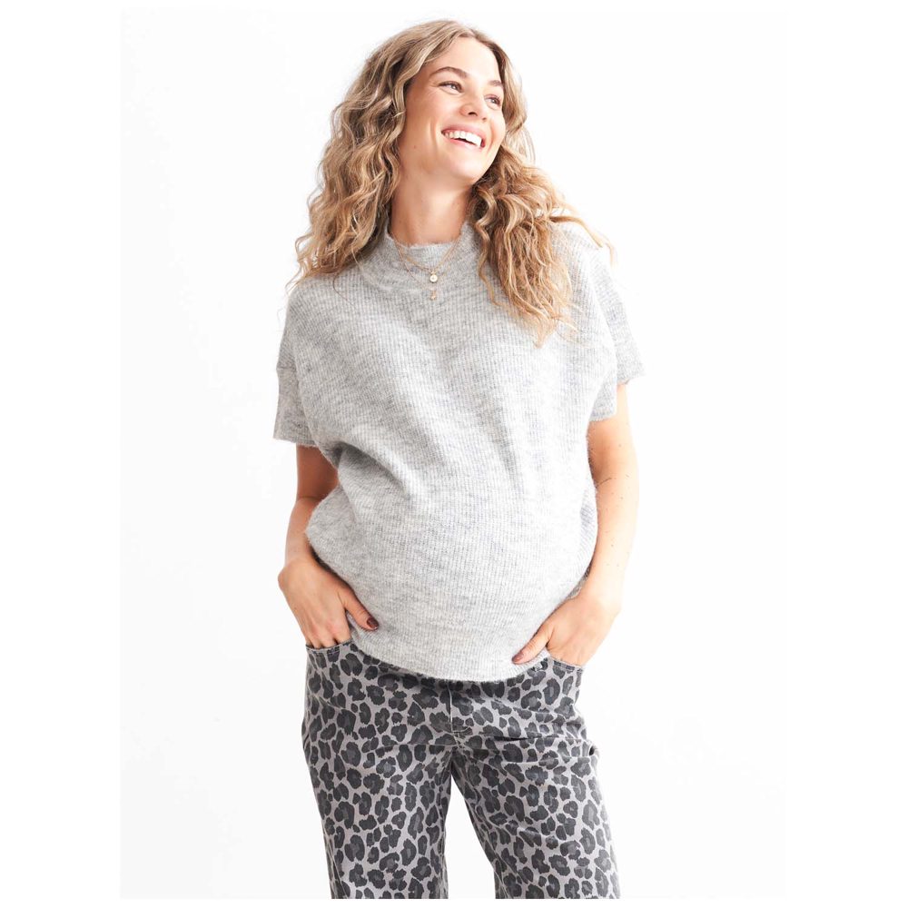 Prénatal zwangerschapstrui - Soft Grey Melange
