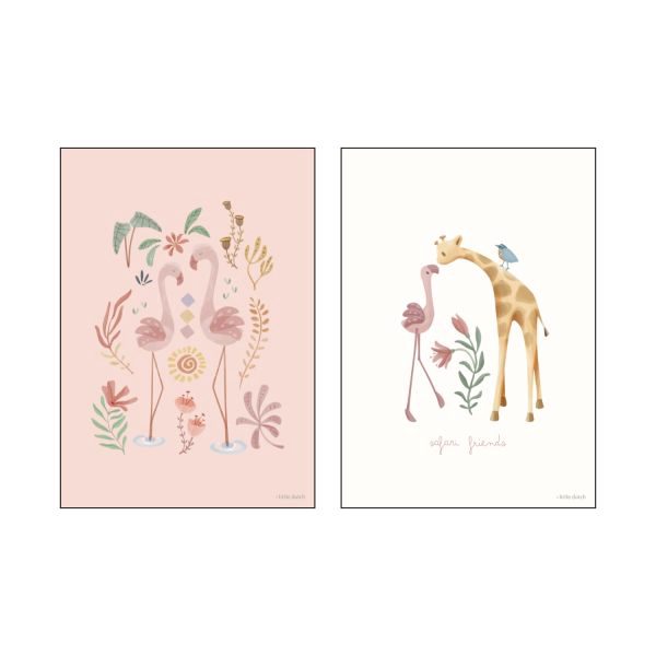Little Dutch Blooming Safari Poster - A3
