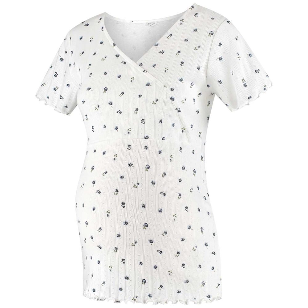 Prénatal zwangerschapspyjama shirt & short wit – foto 3