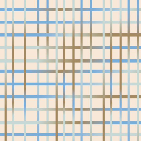 Bibelotte Behang - Grid Blauw