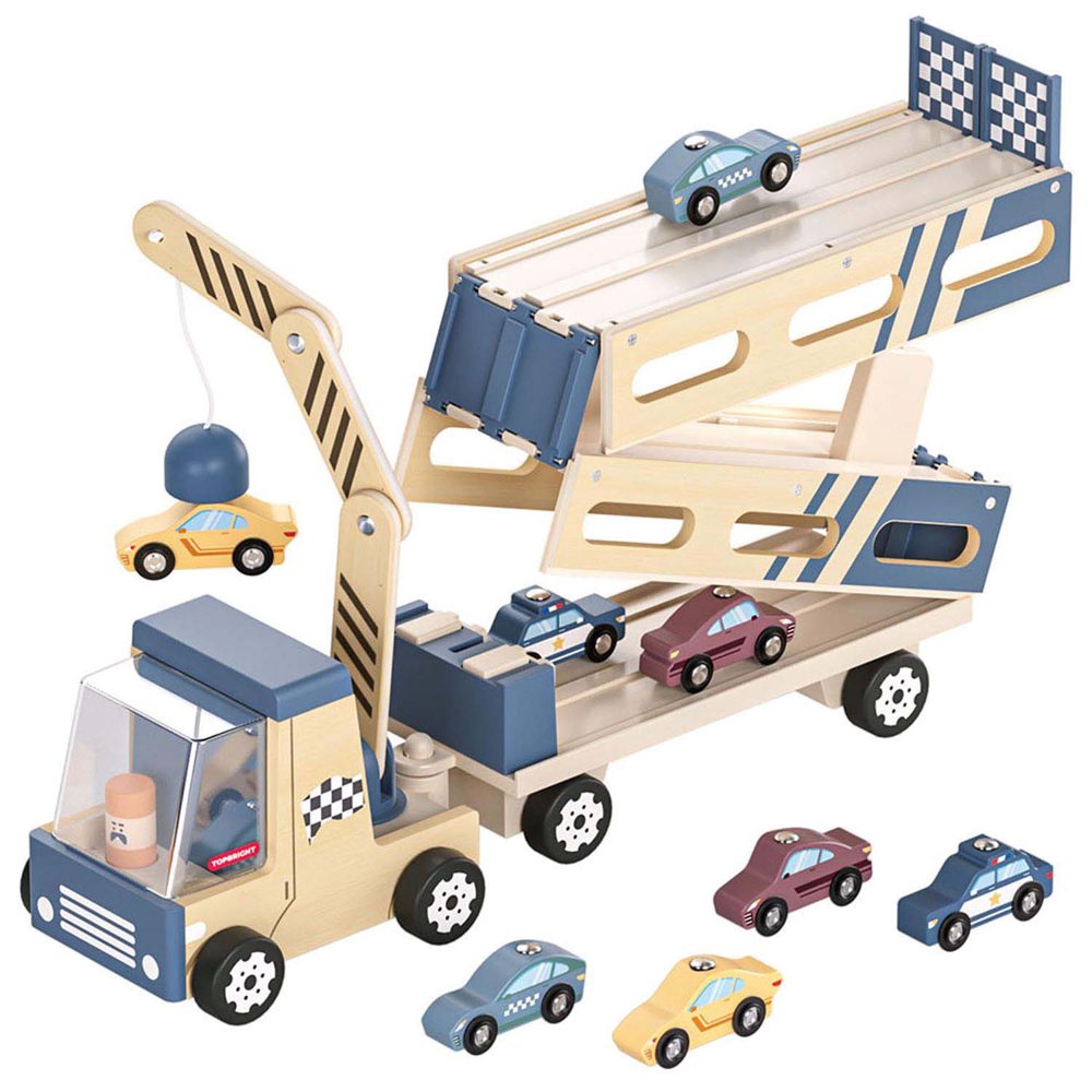 Topbright Roll & Race autotransporter - Beigebrown