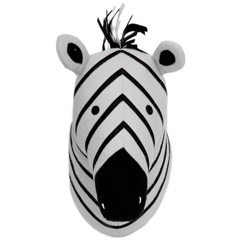 Prénatal muurkop zebra - White