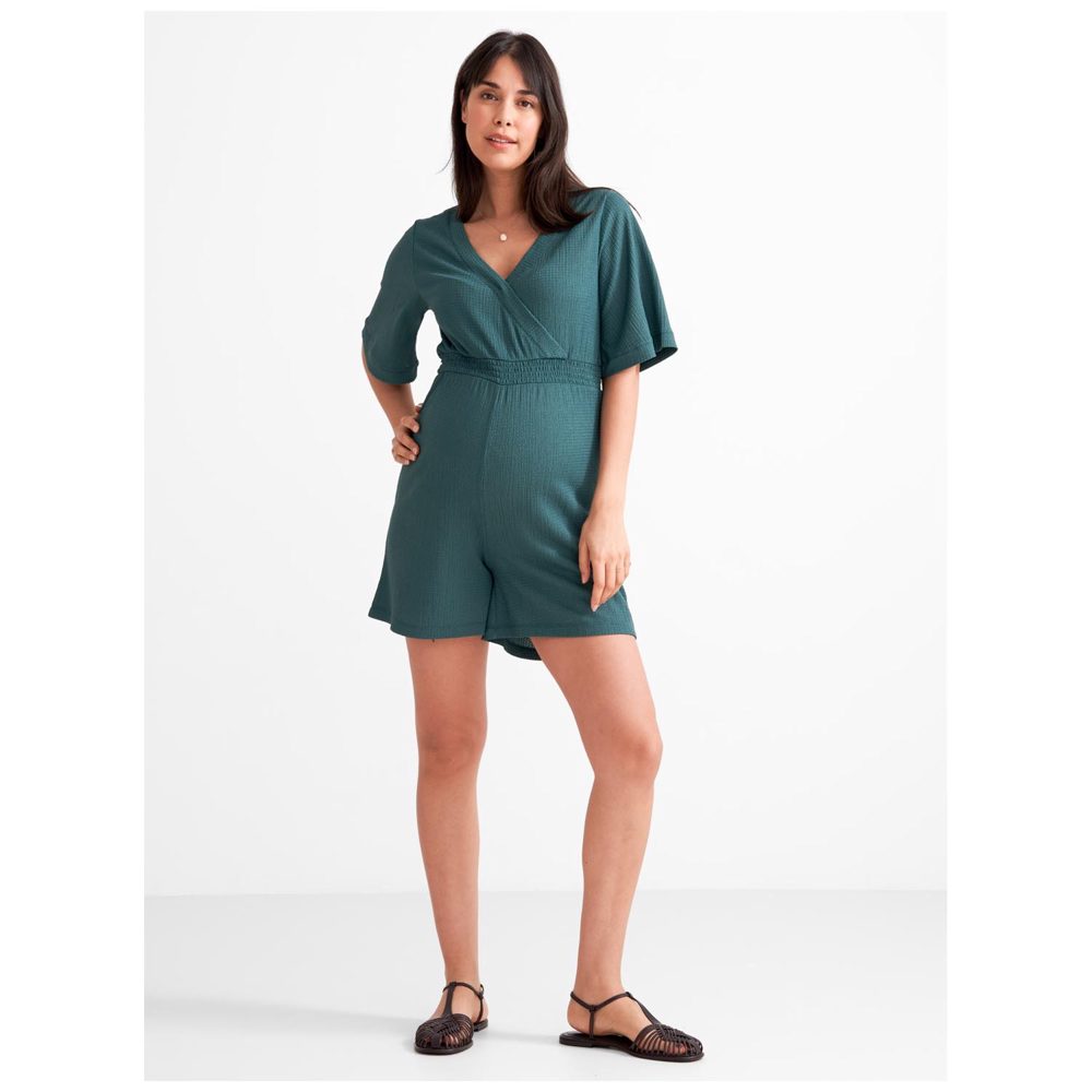 Prénatal zwangerschapsjumpsuit - Dark Bottle Green