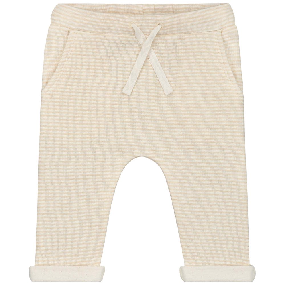 Prénatal newborn broek dubbeldoek - Beigebrown