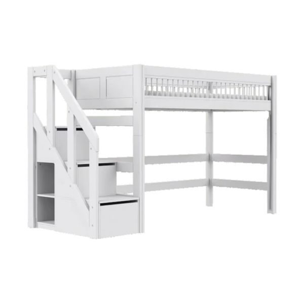 LIFETIME Breeze Hoogslaper Met Trapkast - Wit