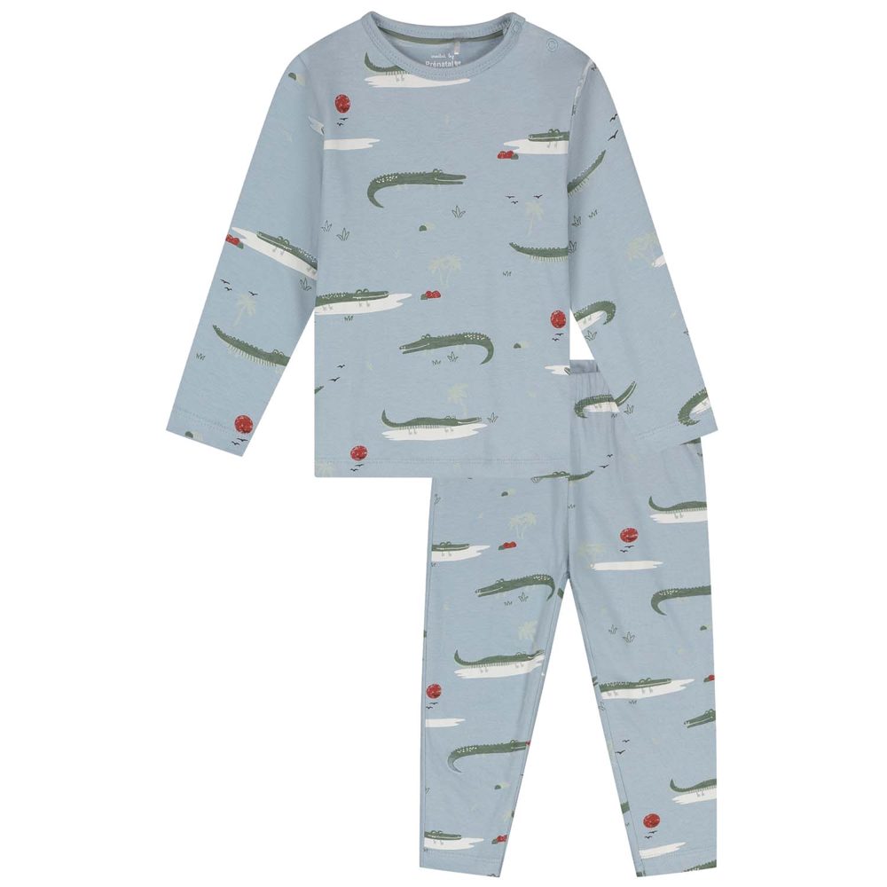 Prénatal peuter pyjama croco - Light Blueshade