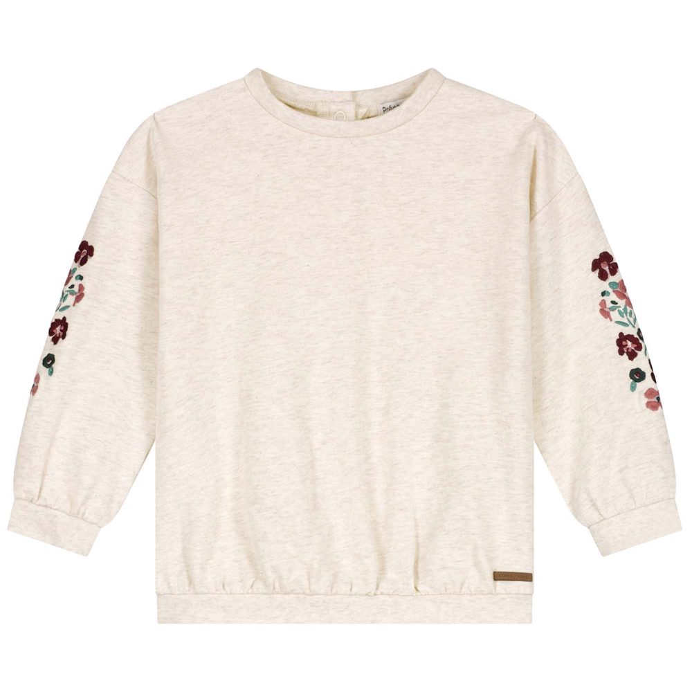 Prénatal baby sweater - Light Brown Melange