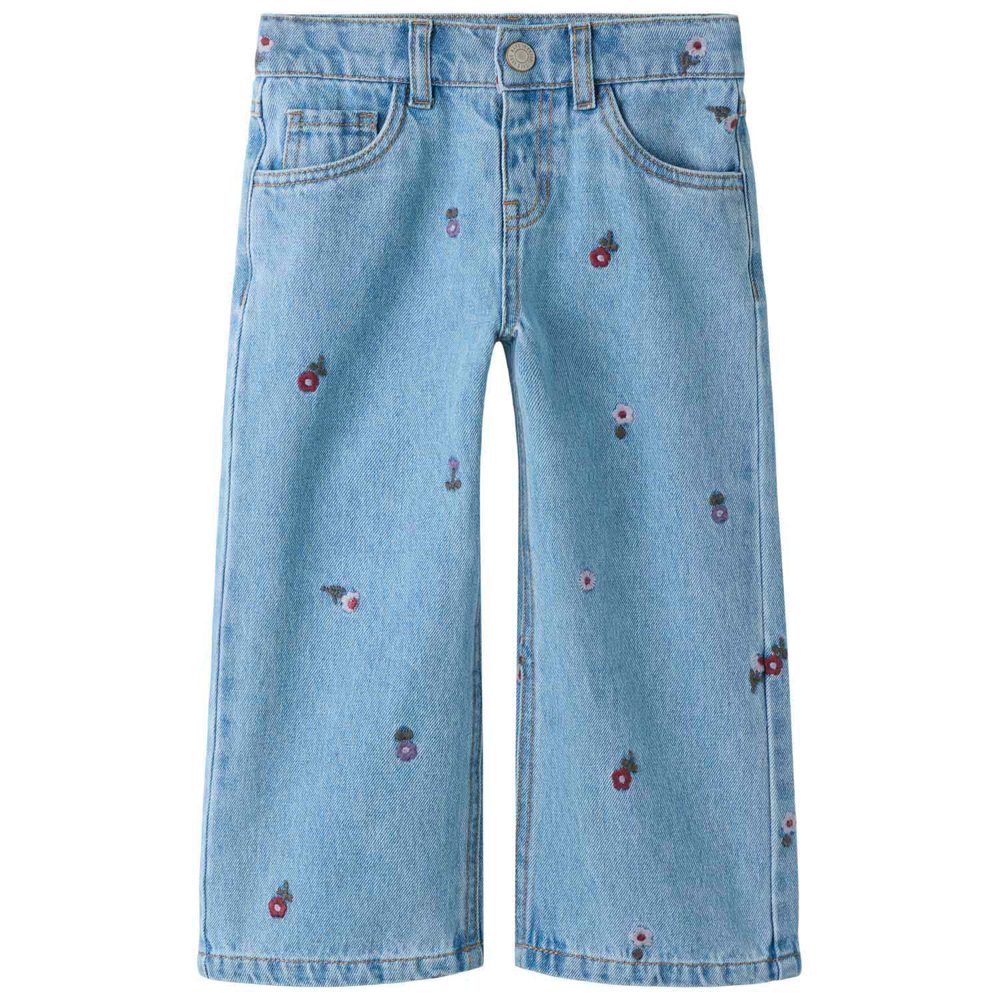 Name it peuter wide leg jeans - Mid Blue Denim