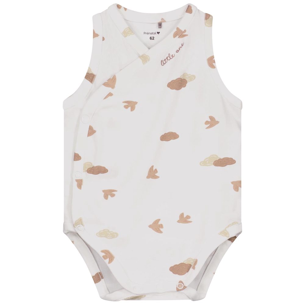 Prénatal newborn overslagromper - Ivory White
