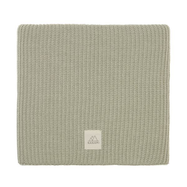 Nanami Wiegdeken - Rib Knit Double - Eucalyptus - 75x100 cm – foto 2