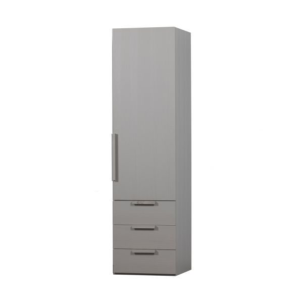 Woood Rens Kledingkast 1-Deurs - Pebble Grey