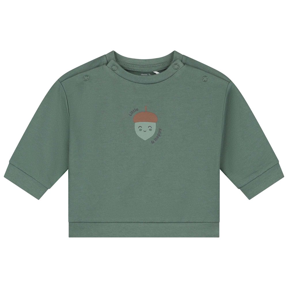 Prénatal newborn sweater - Light Forest Green