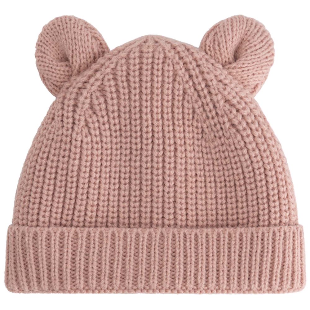 Prénatal baby muts oortjes - Soft Pink