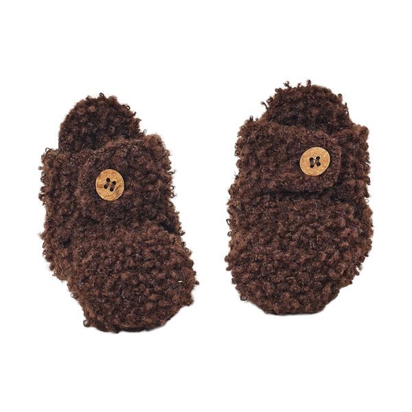 Smallstuff Slofjes - Maat 56/62 - Merino Wol - Brown