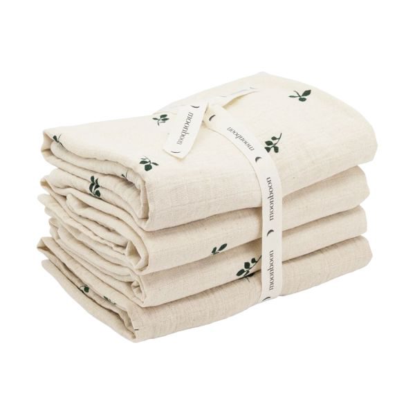 Moonboon Hydrofiele Doeken - 4-Pack - Leaf