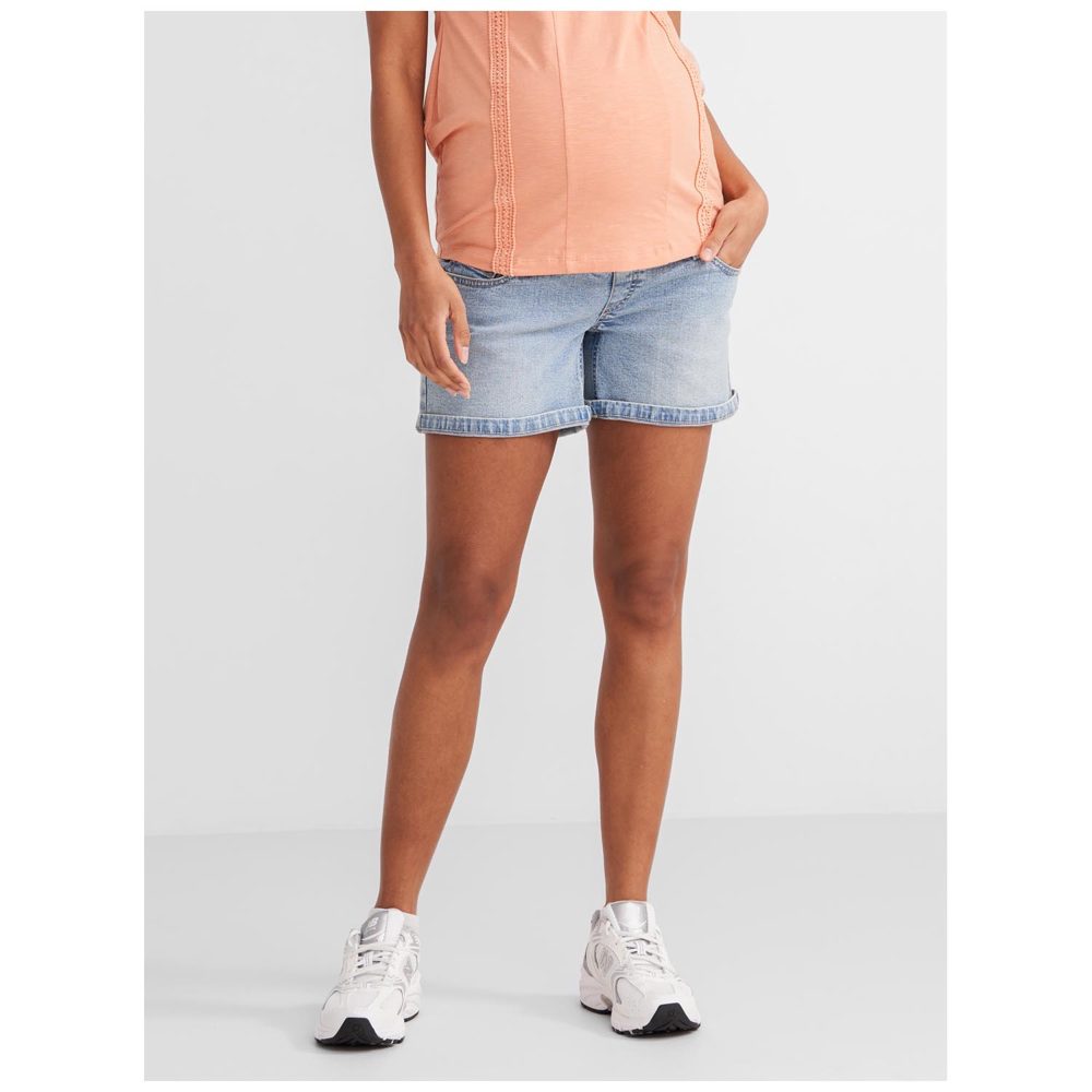 Prénatal zwangerschapsshort - Light Blue Denim