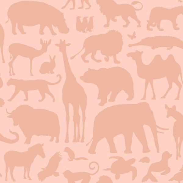 Estahome Dieren Behang - Terracotta Roze