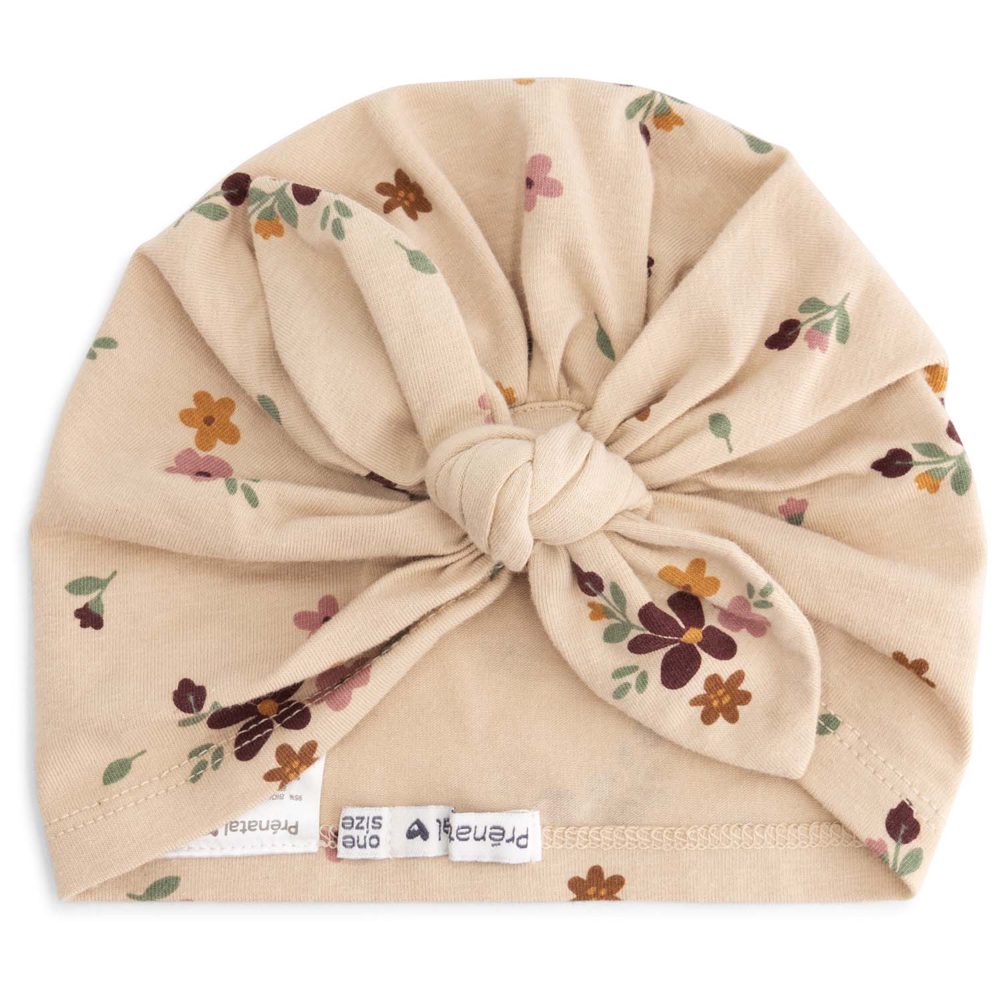 Prénatal newborn tulband - Light Sand Brown