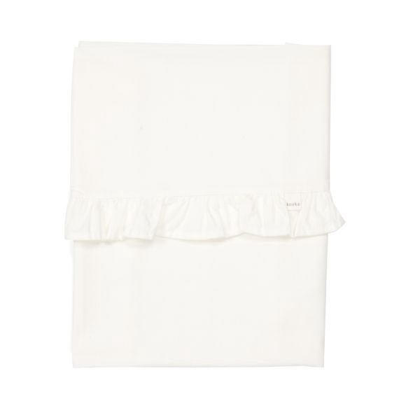 Koeka Ruffle Wieglaken Warm White 80 x 100 cm