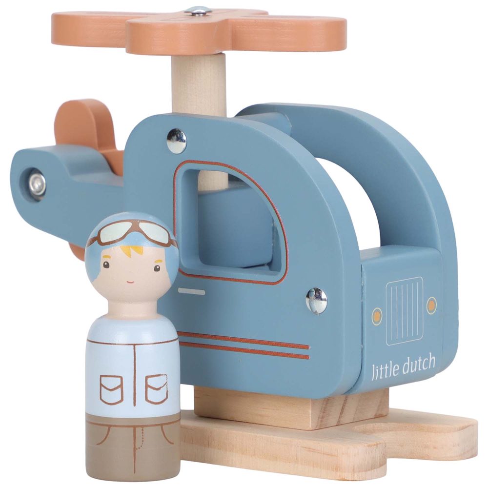 Little Dutch houten helikopter - Multi