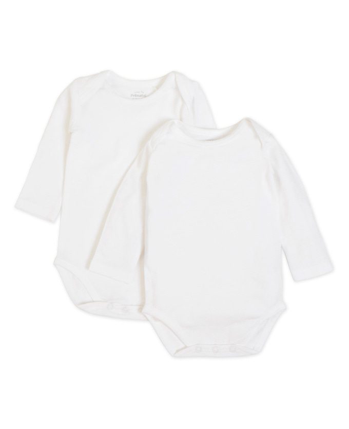 Prénatal basis romper 2 stuks - White